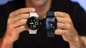Apple Watch Series 10 and the Google Pixel Watch 3 Photo